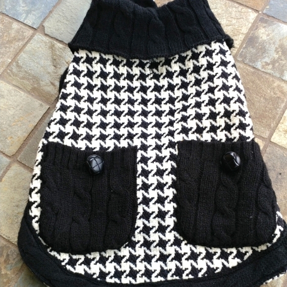 NEW WARM HOUNDS TOOTH SMALL PET JACKET COAT - Picture 1 of 3